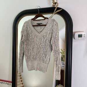 white house black market lightweight vneck sweater size small